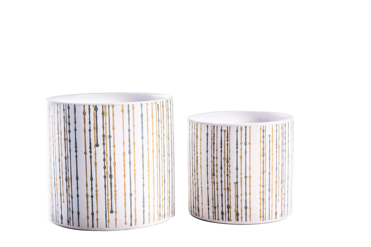 Ceramic Round Pot Matte Finish Polychromatic-6.25"H -190