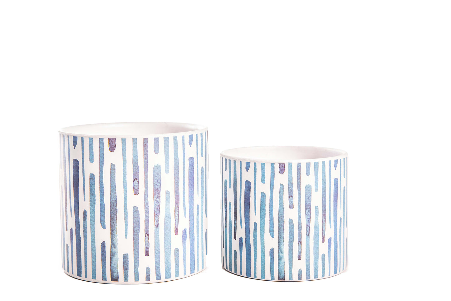 Ceramic Round Pot Matte Finish Light Blue-6.25"H