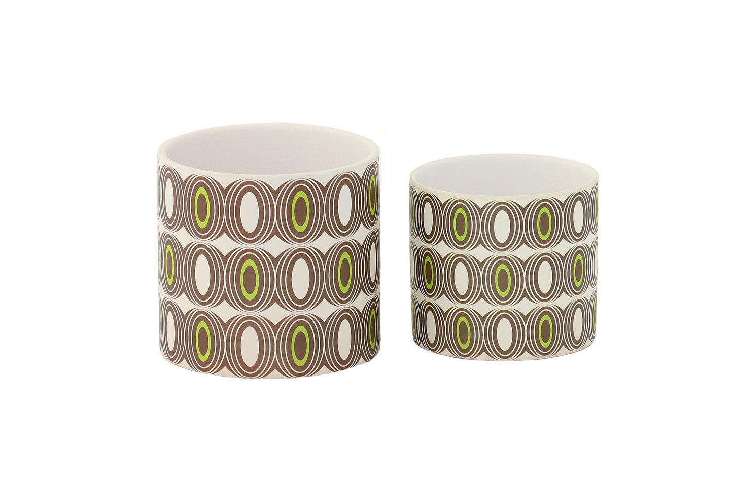 Ceramic Round Pot Matte Finish Polychromatic-6.25"H -192