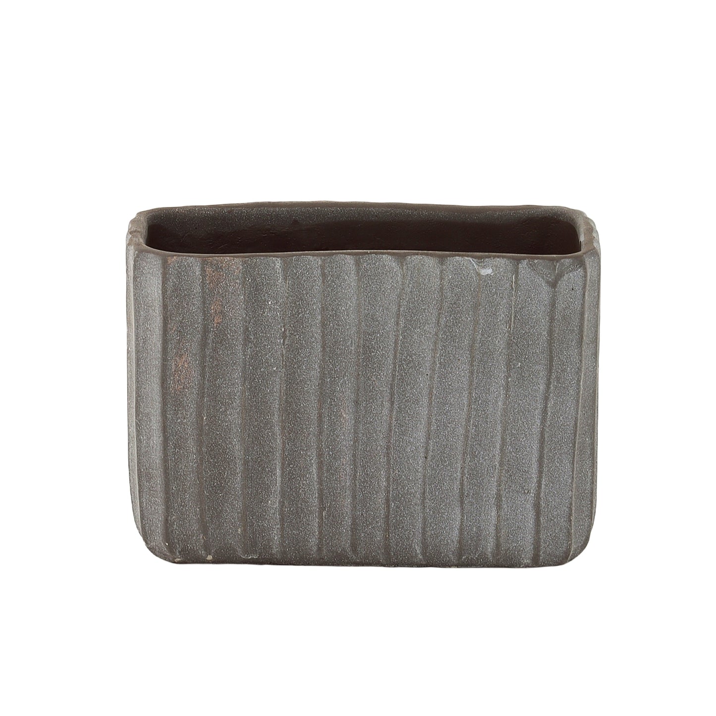 Lilijana Cement Tall Rectangle Pot