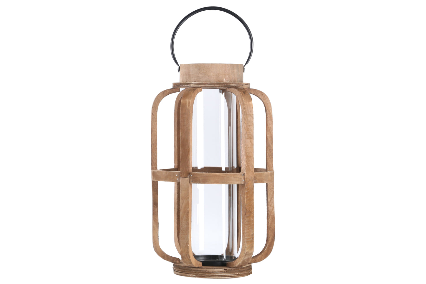 Wood Lantern Natural Finish