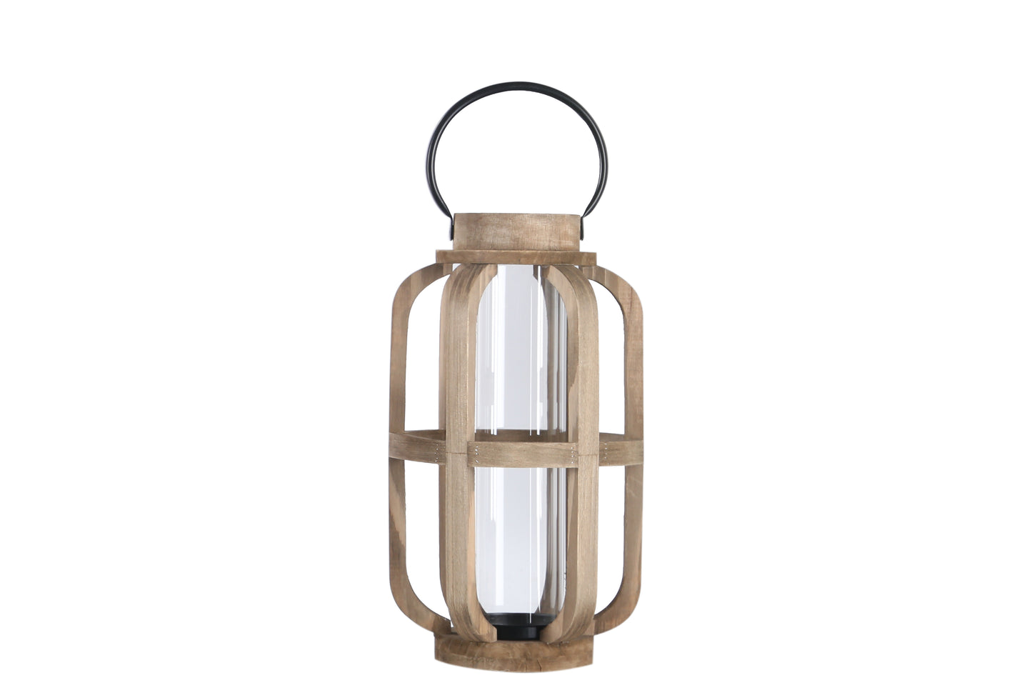 Wood Lantern Natural Finish