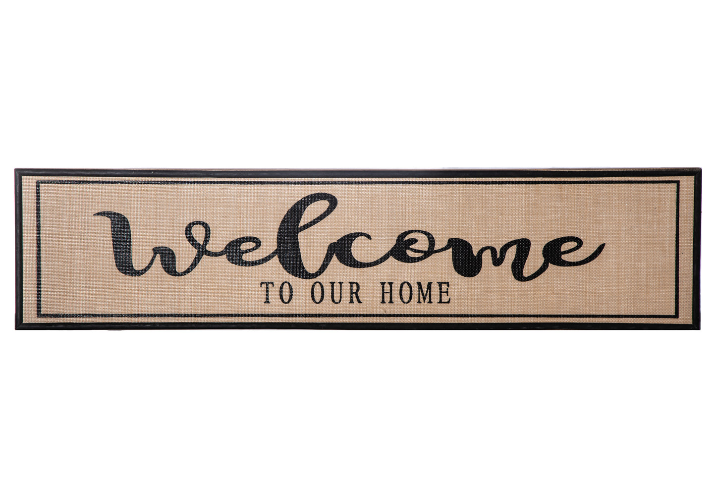 Wood Rectangle Wall Art Natural Finish Brown-8.75"H -350