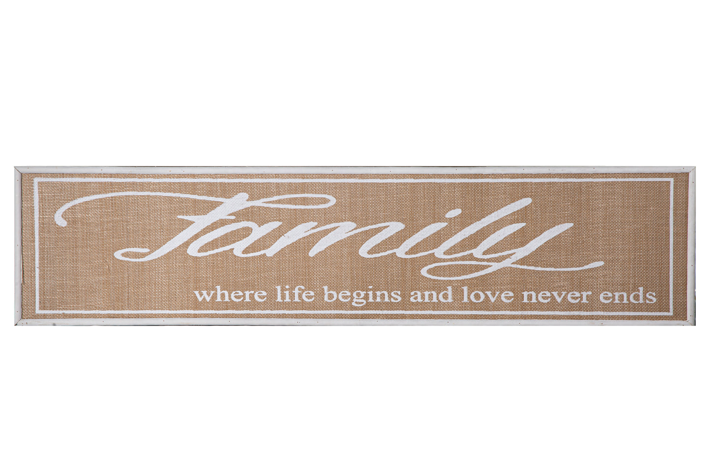 Wood Rectangle Wall Art Natural Finish Brown-8.75"H -355