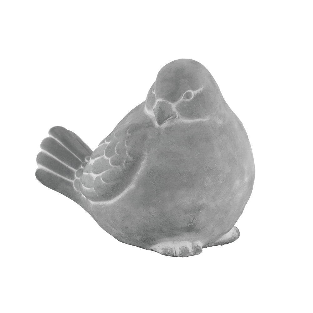 Cement Figurine Washed Concrete Finish Gray-5.5"H