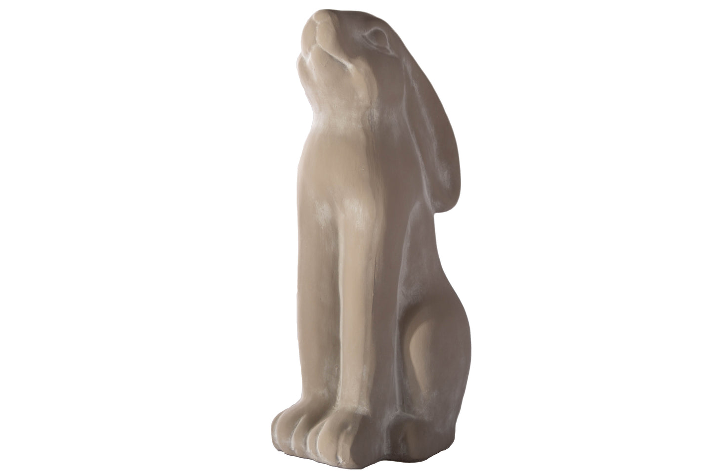 Terracotta Sitting Rabbit Figurine Shiny Finish