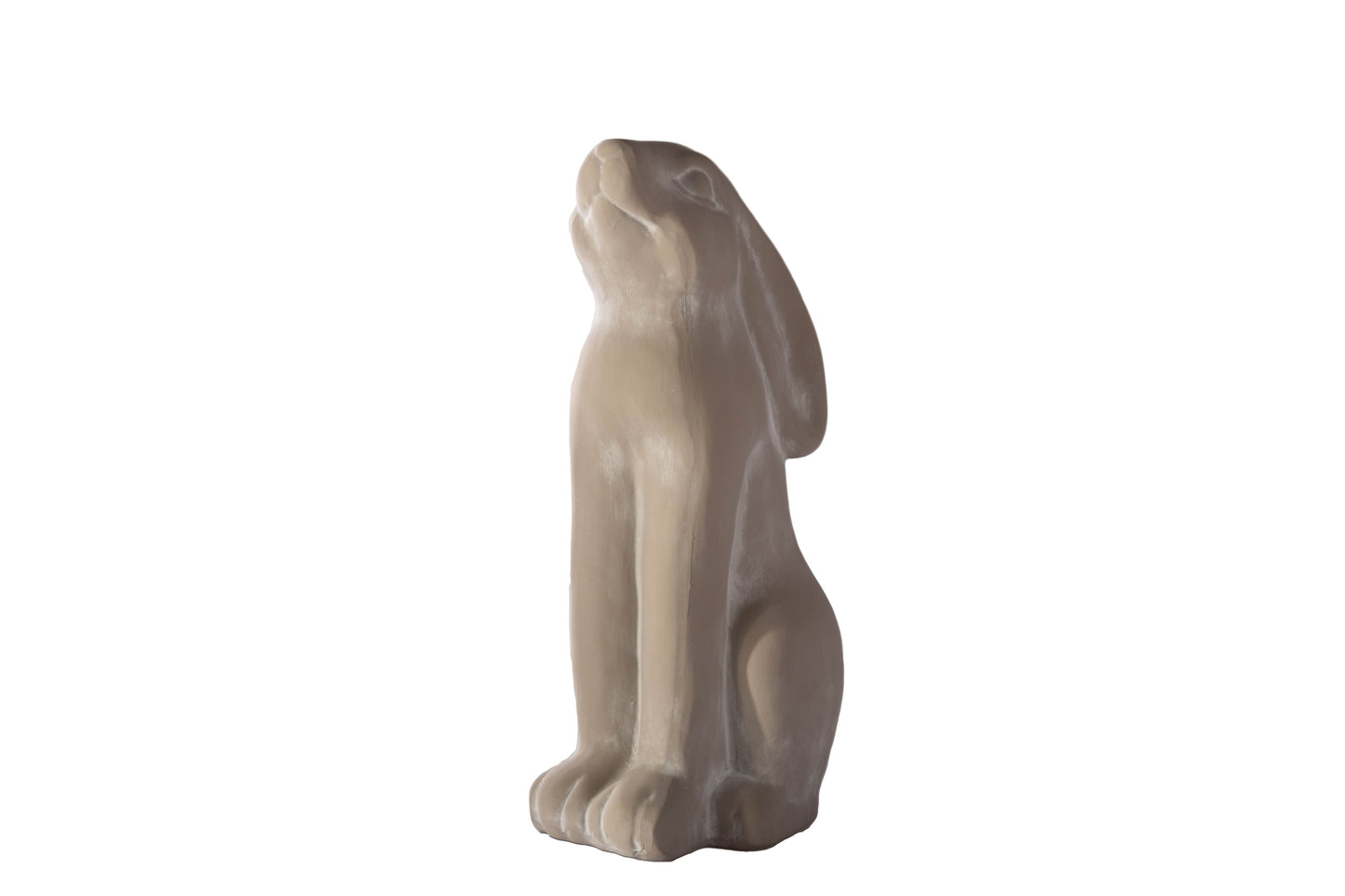 Terracotta Sitting Rabbit Figurine Shiny Finish