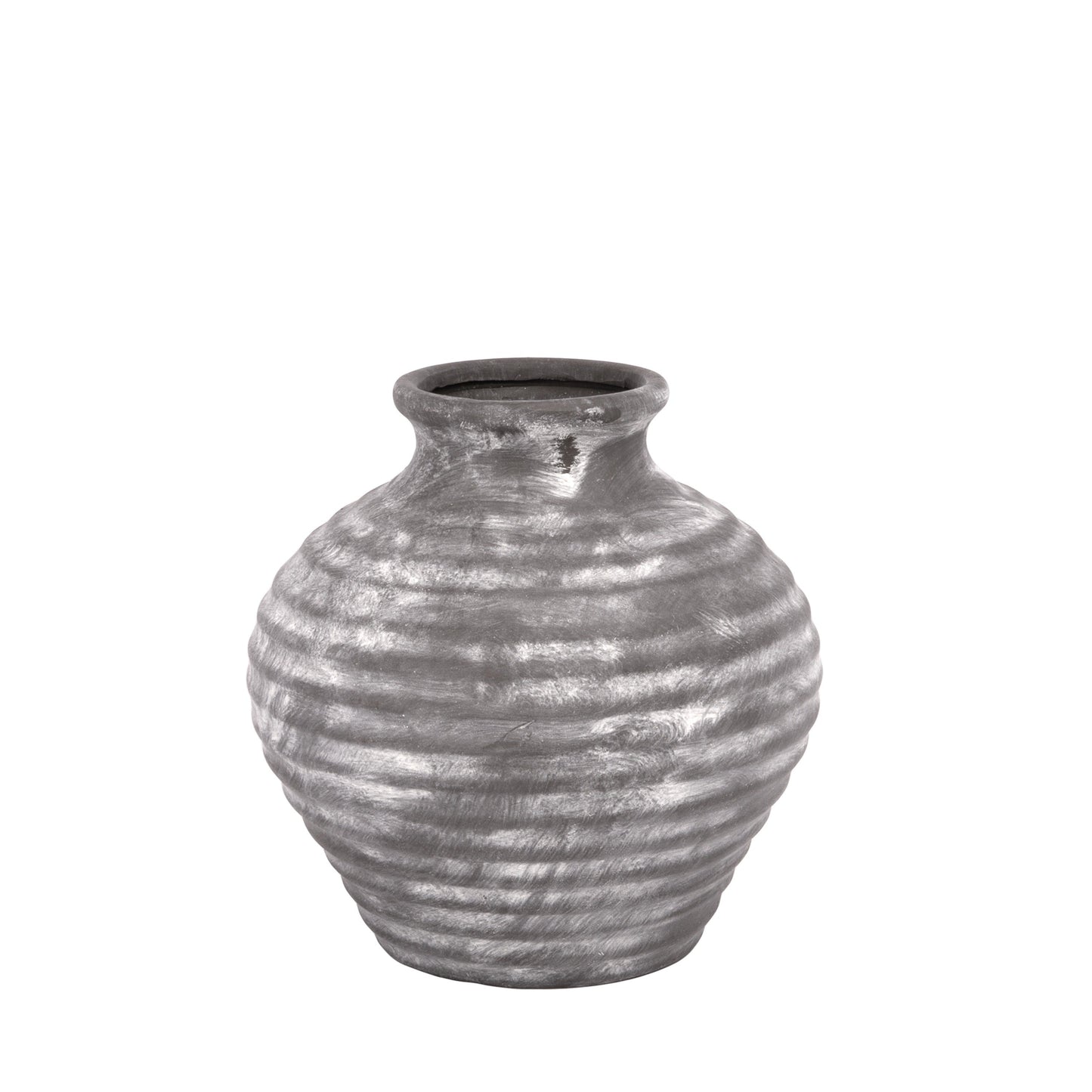 Noor Grey Terracotta Vase