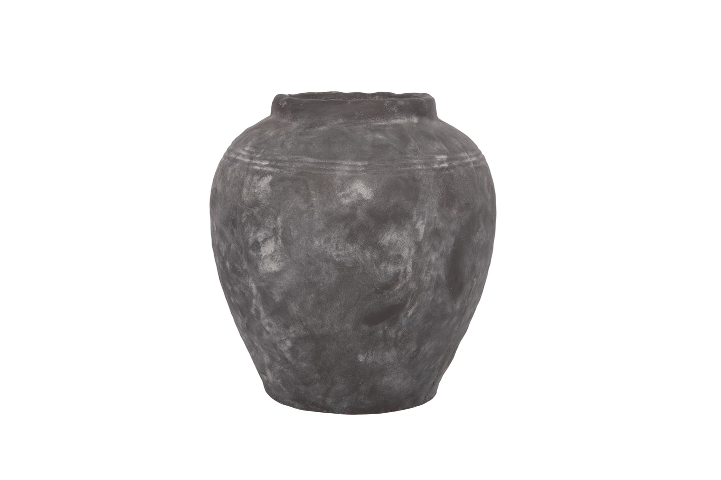 Cement Pot Grey-13.50"H
