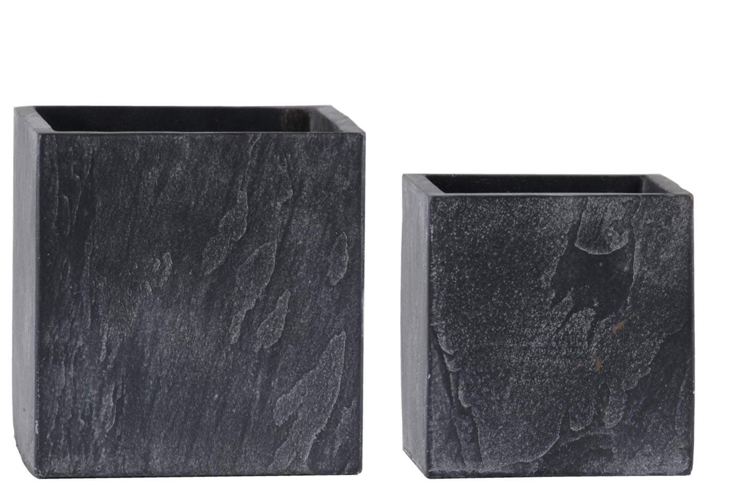 Terracotta Square Pot Distressed Finish Gray-6.25"H