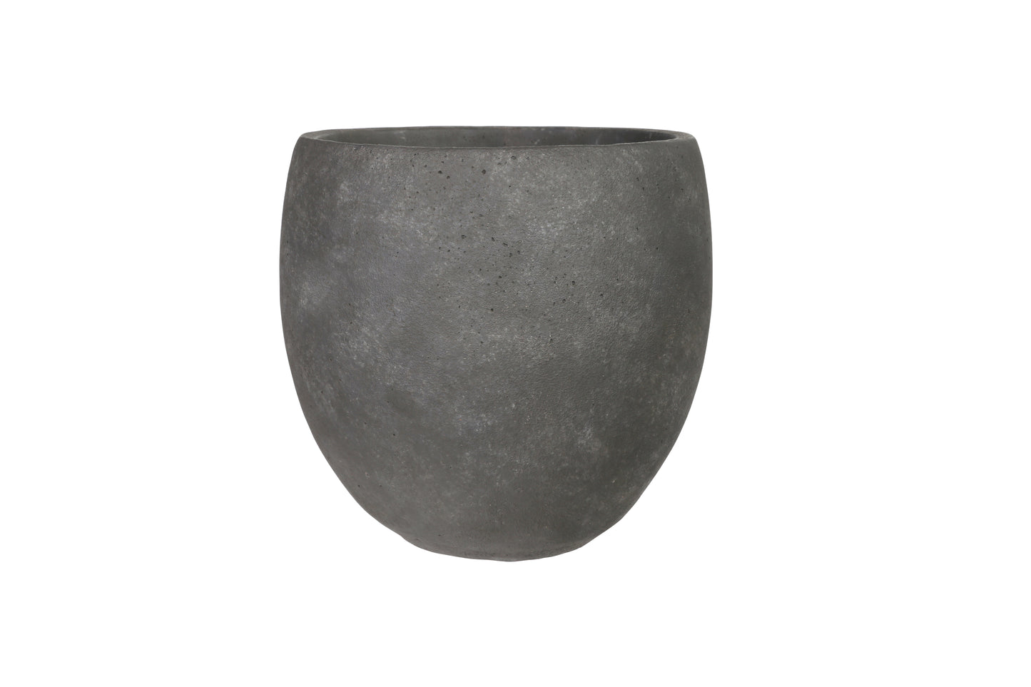 Terracotta Round Pot Rough Finish Gray-7.75"H