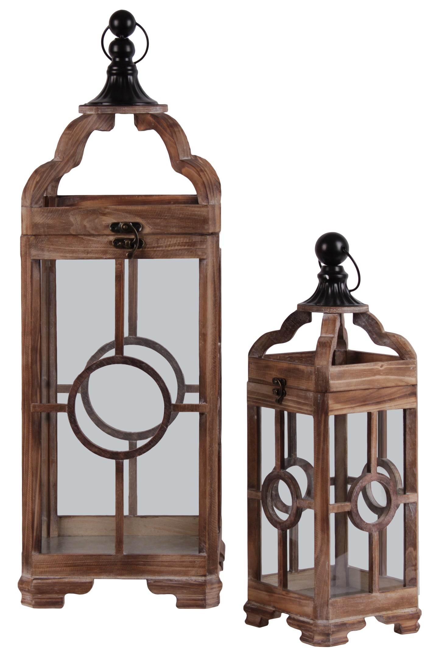 Briselle Square Wood Lanterns