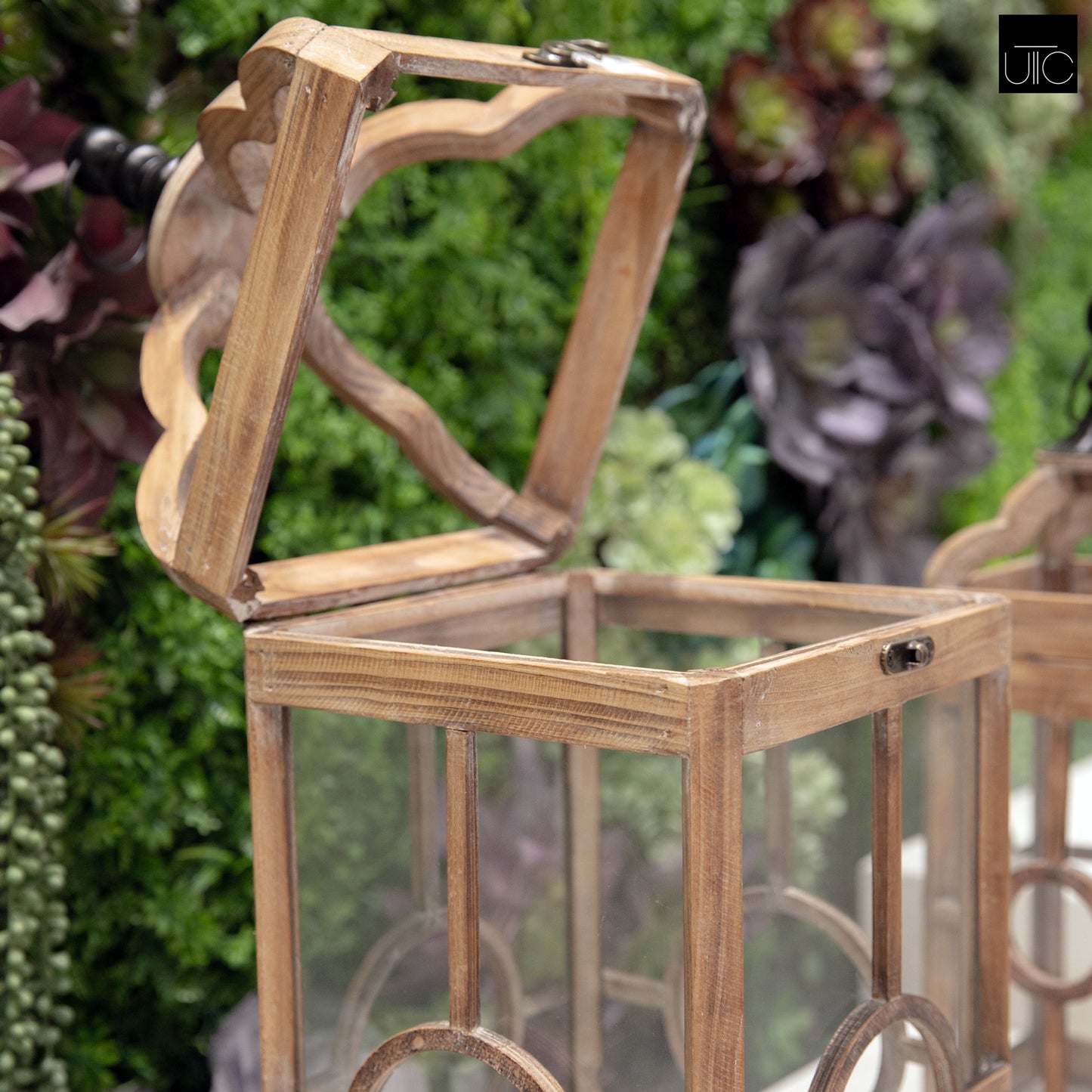 Briselle Square Wood Lanterns
