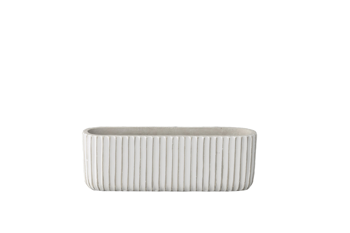 Cement Rectangle Pot Painted Finish