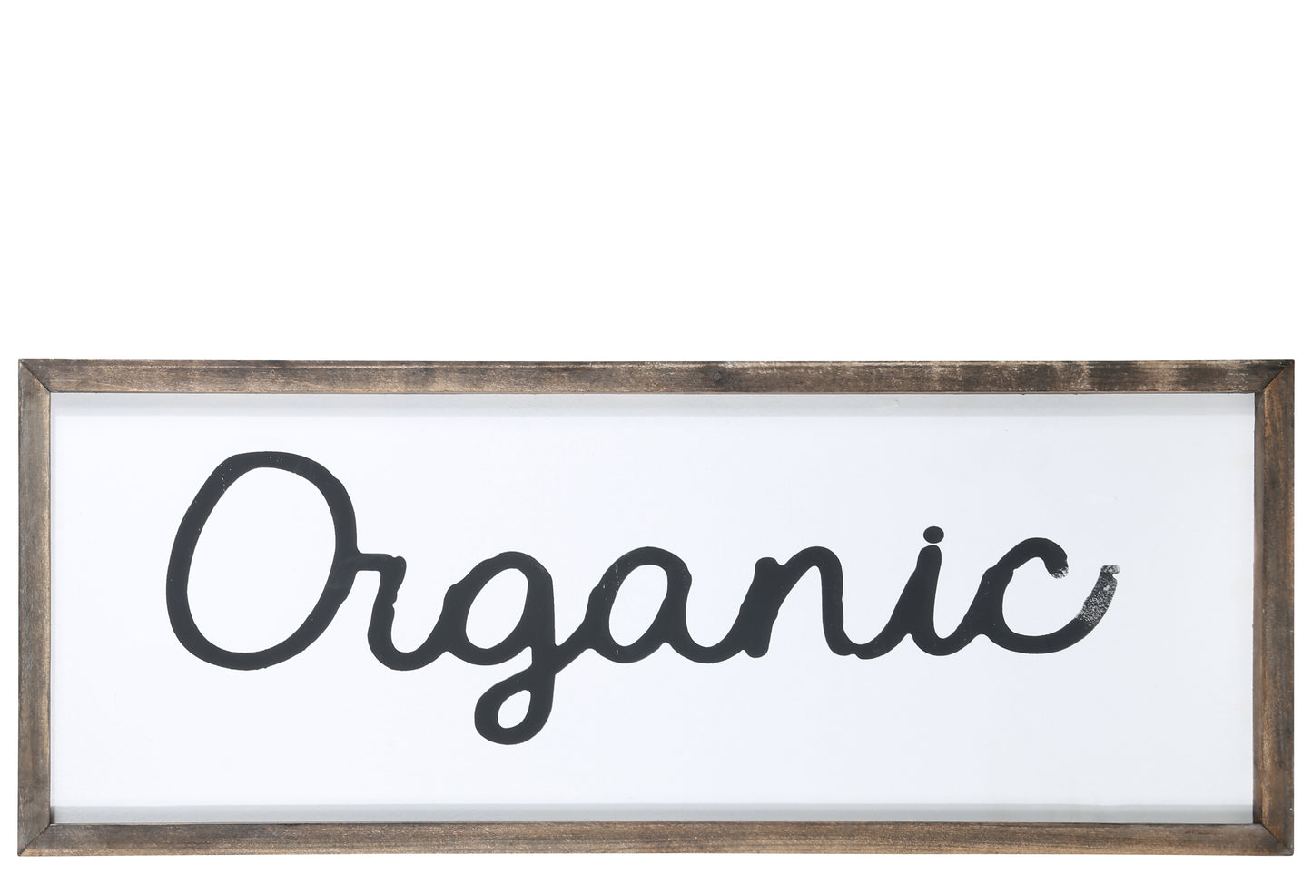 Wood Rectangle Wall Art Panted Finish White-15"H