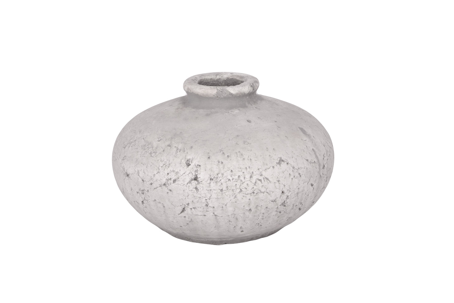 Terracotta Pot Gray..5.25"H