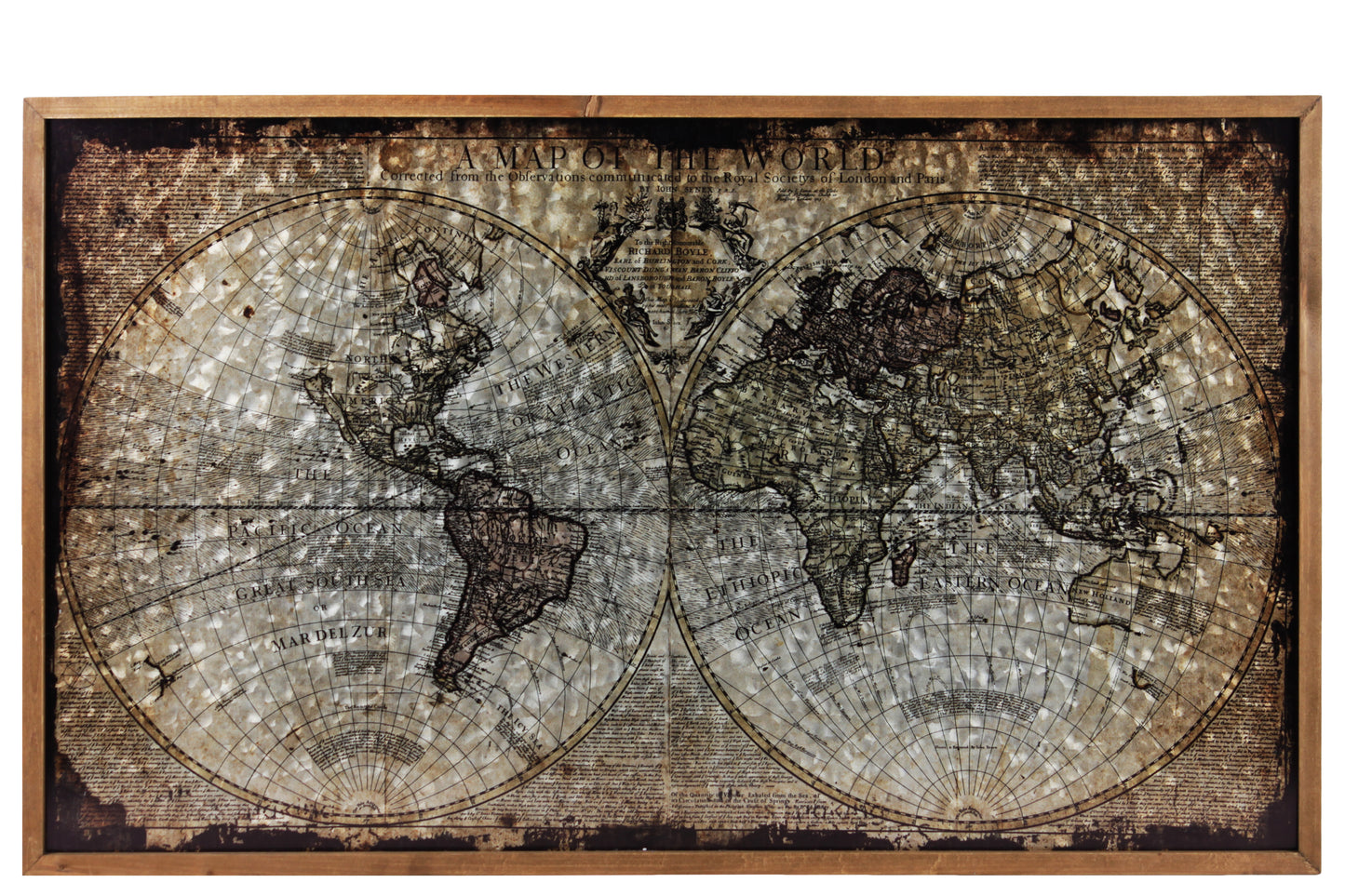 Metal Panel Galvanized Finish Brown-23.75"H