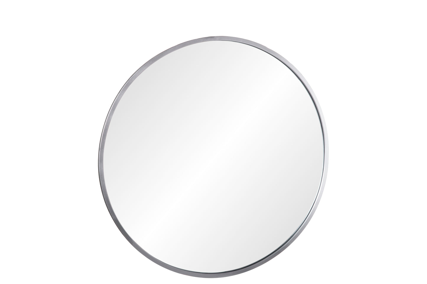 Metal Round Wall Mirror Metallic Finish