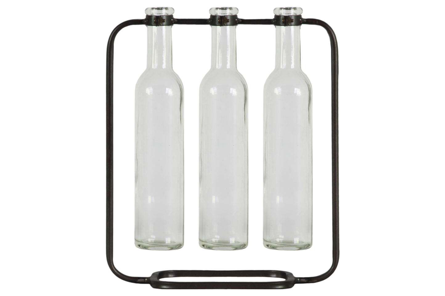 Metal Vase Metallic Finish Gunmetal Gray-11.75"H -293