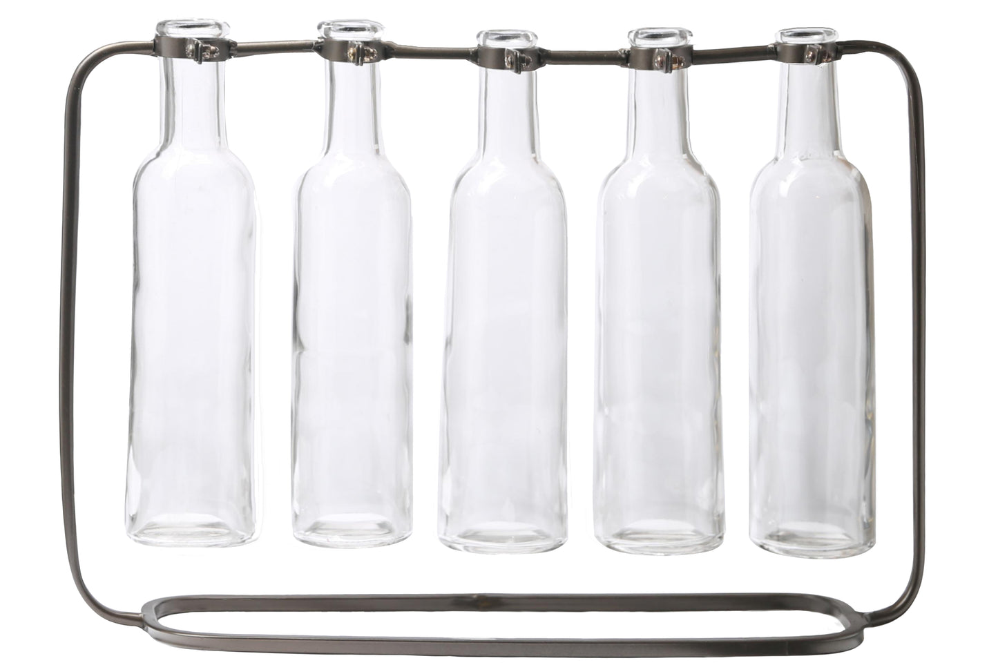 Metal Vase Metallic Finish Gunmetal Gray-11.75"H -294