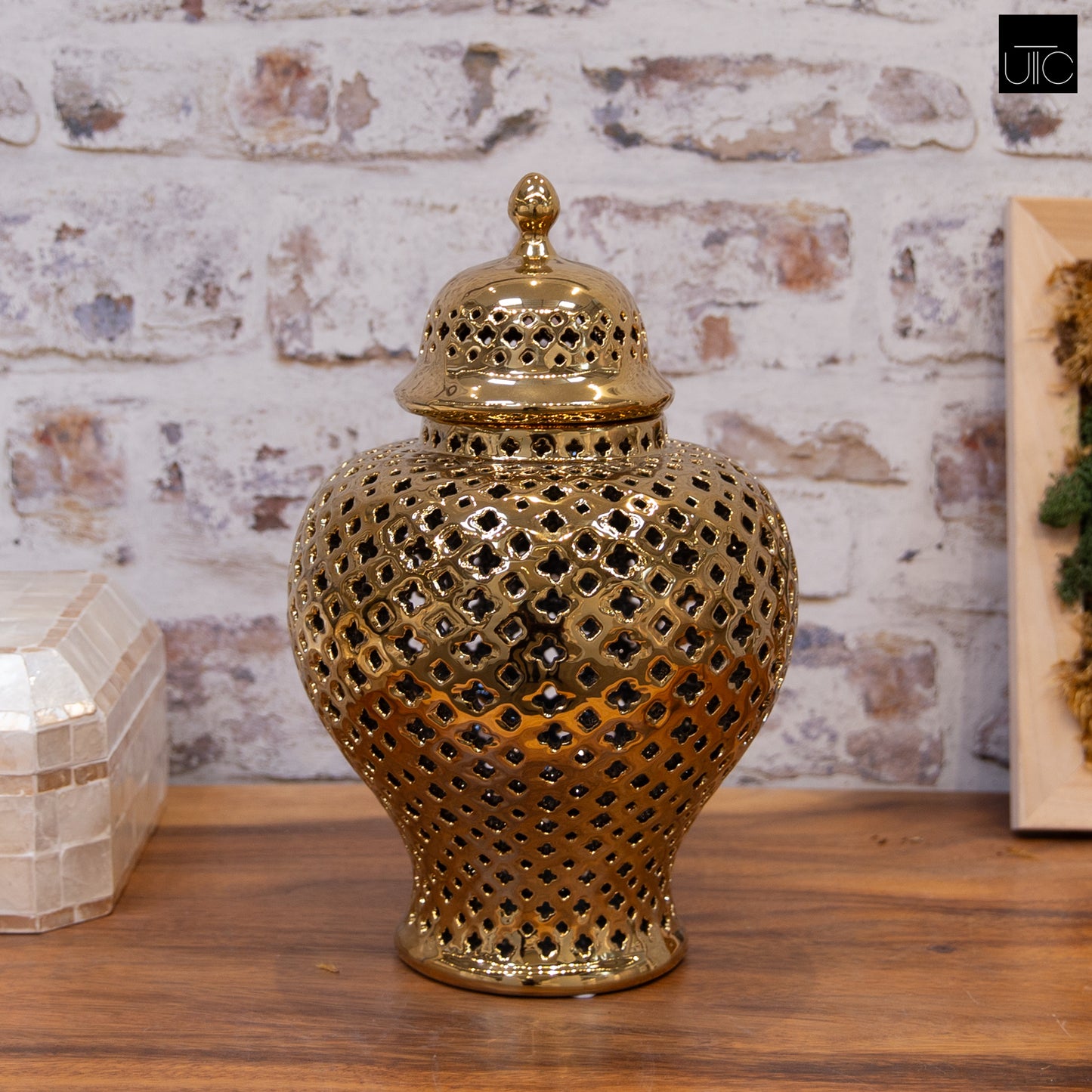 Jette Pierced Bellied Temple Jar