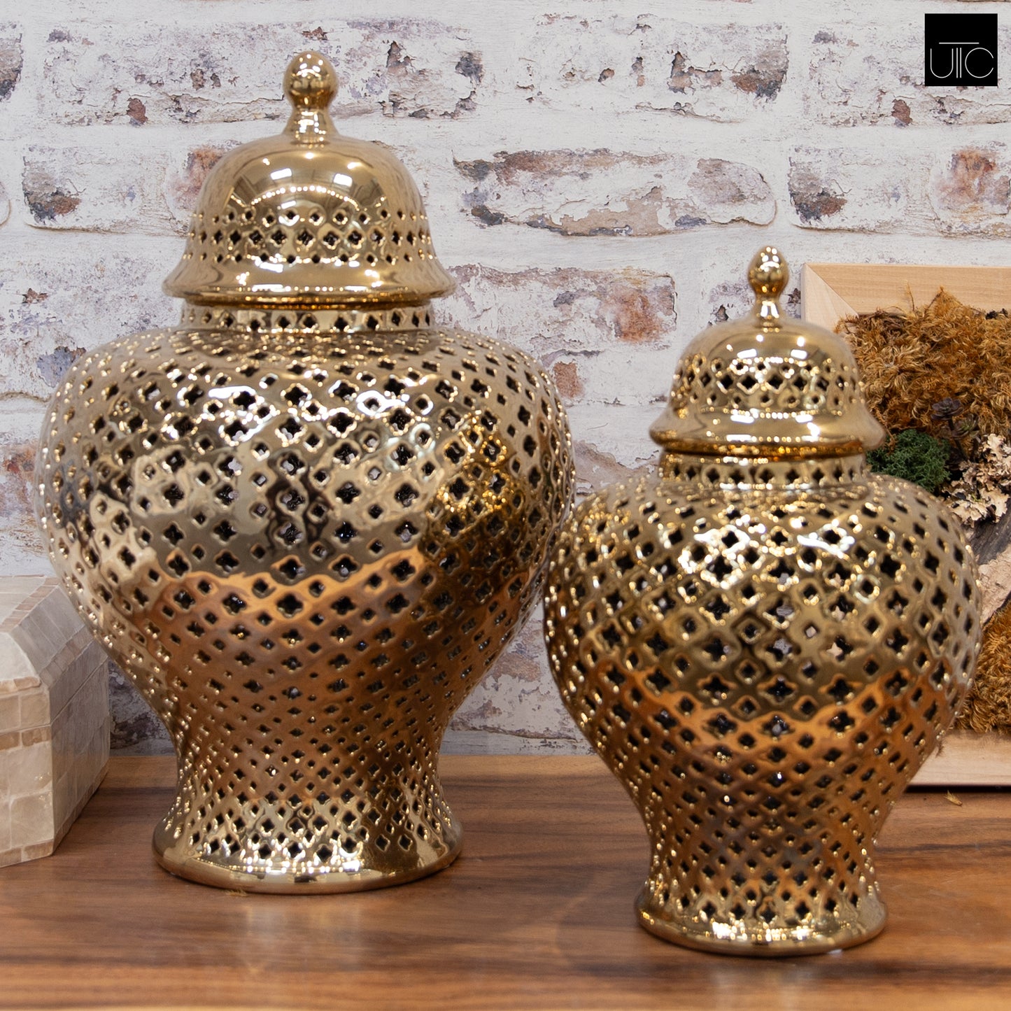Jette Pierced Bellied Temple Jar