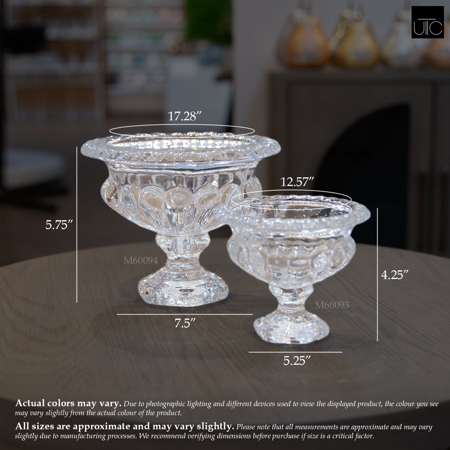 Femi Machine-Made Glass Urn Vase