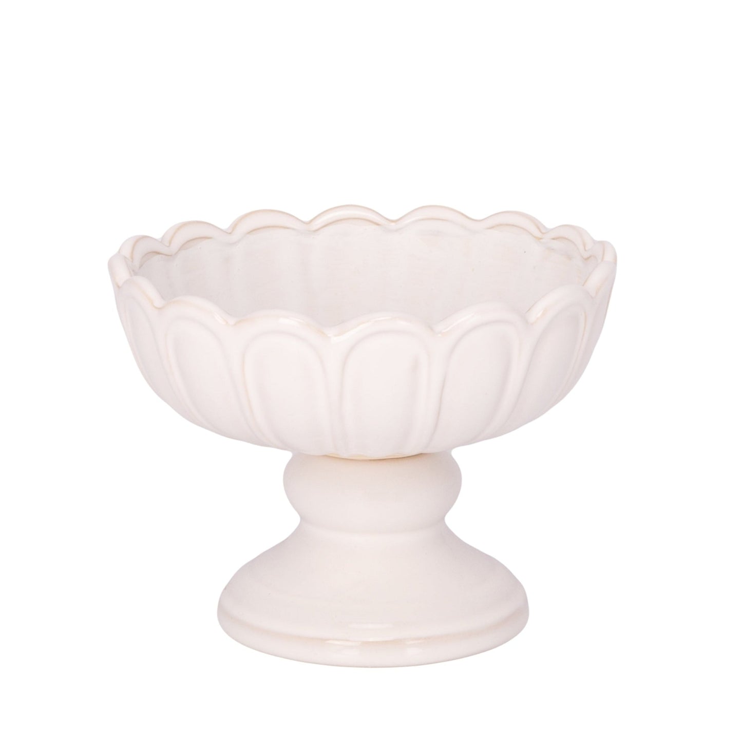 Hannah Stoneware Off-White Pot