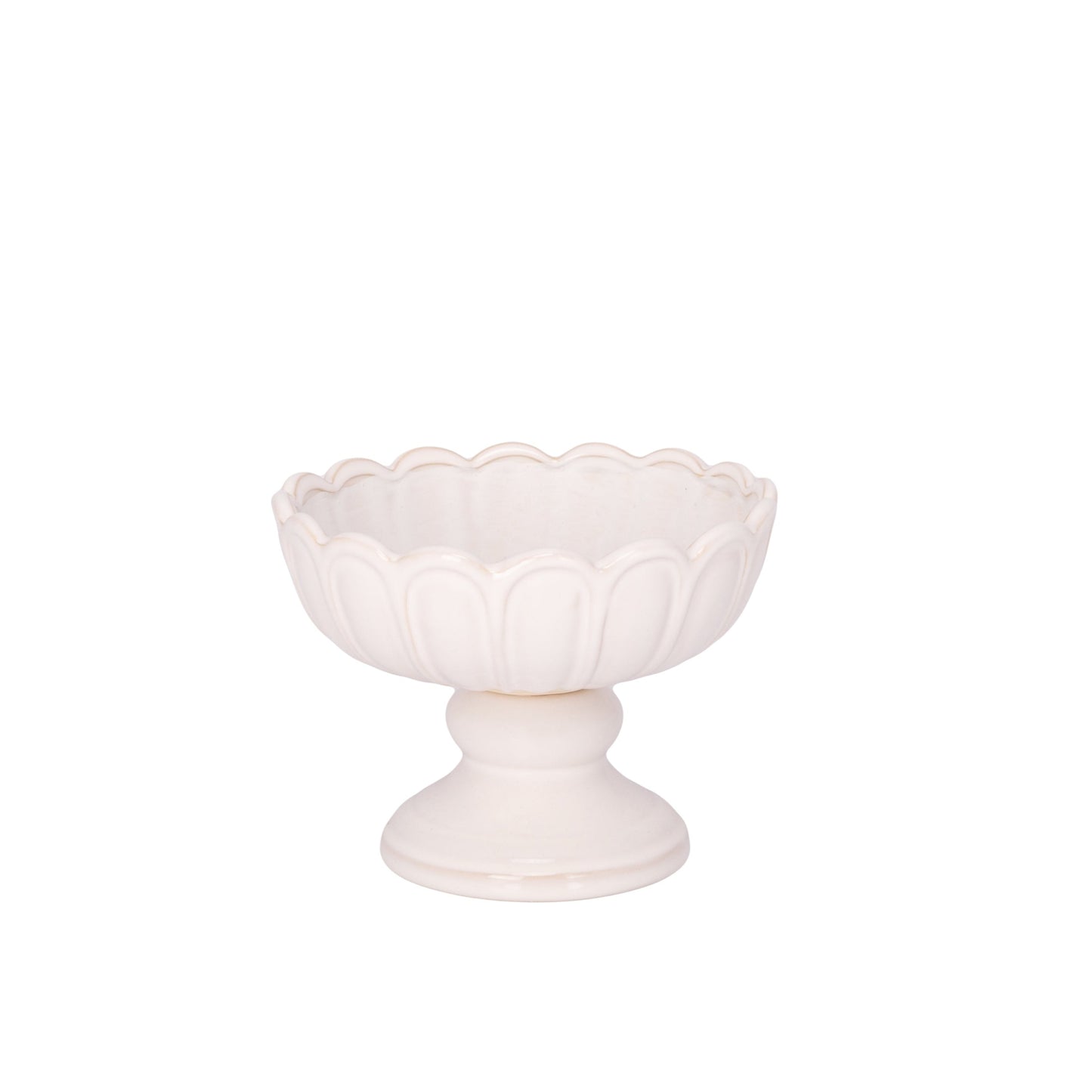 Hannah Stoneware Off-White Pot