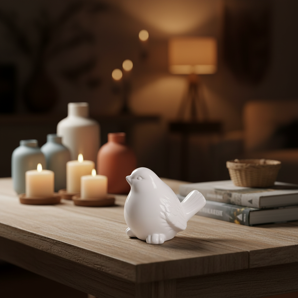 Nya Ceramic Bird Figurine