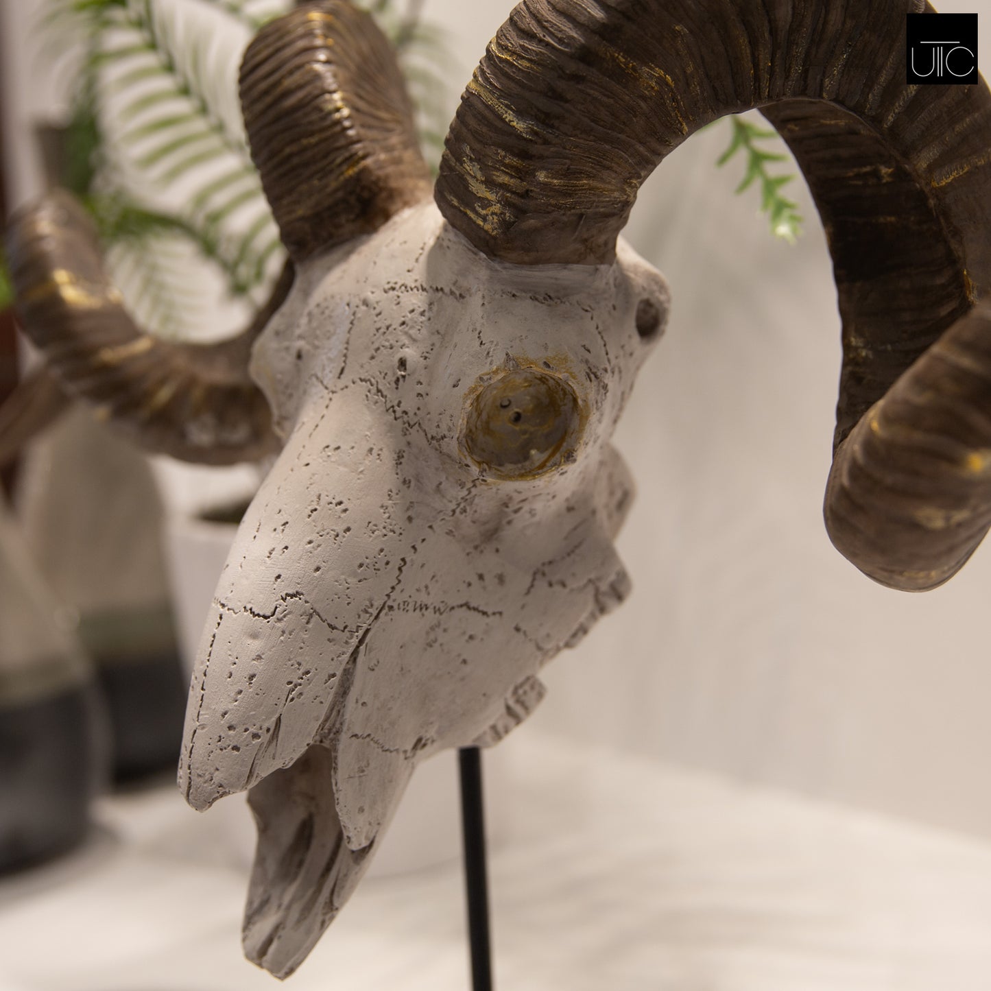 Alvryn Polyresin Goat Head Decor