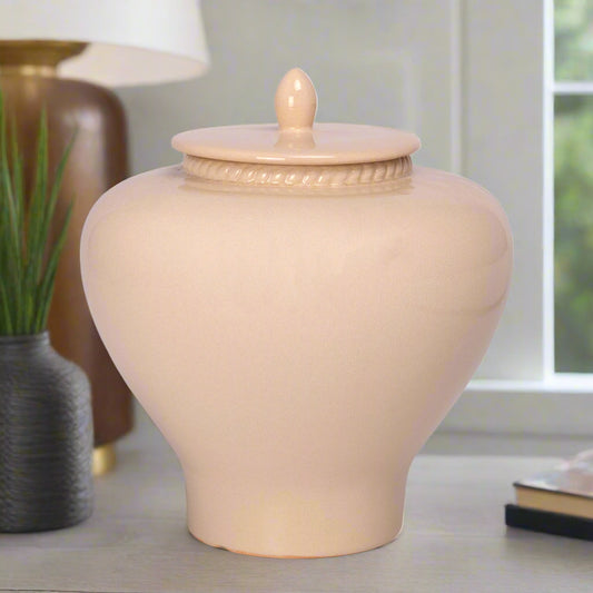 Ceramic Chinoiserie Ginger/Temple Jar