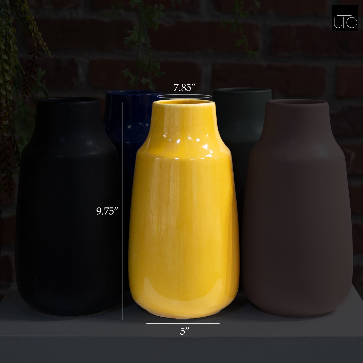 Rhevon Bellied Ceramic Vase