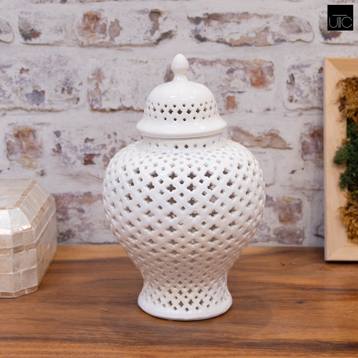 Jette Pierced Bellied Temple Jar