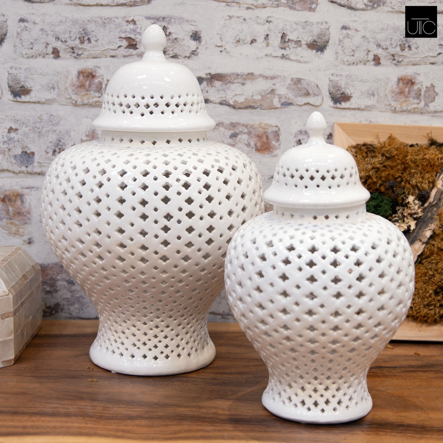 Jette Pierced Bellied Temple Jar