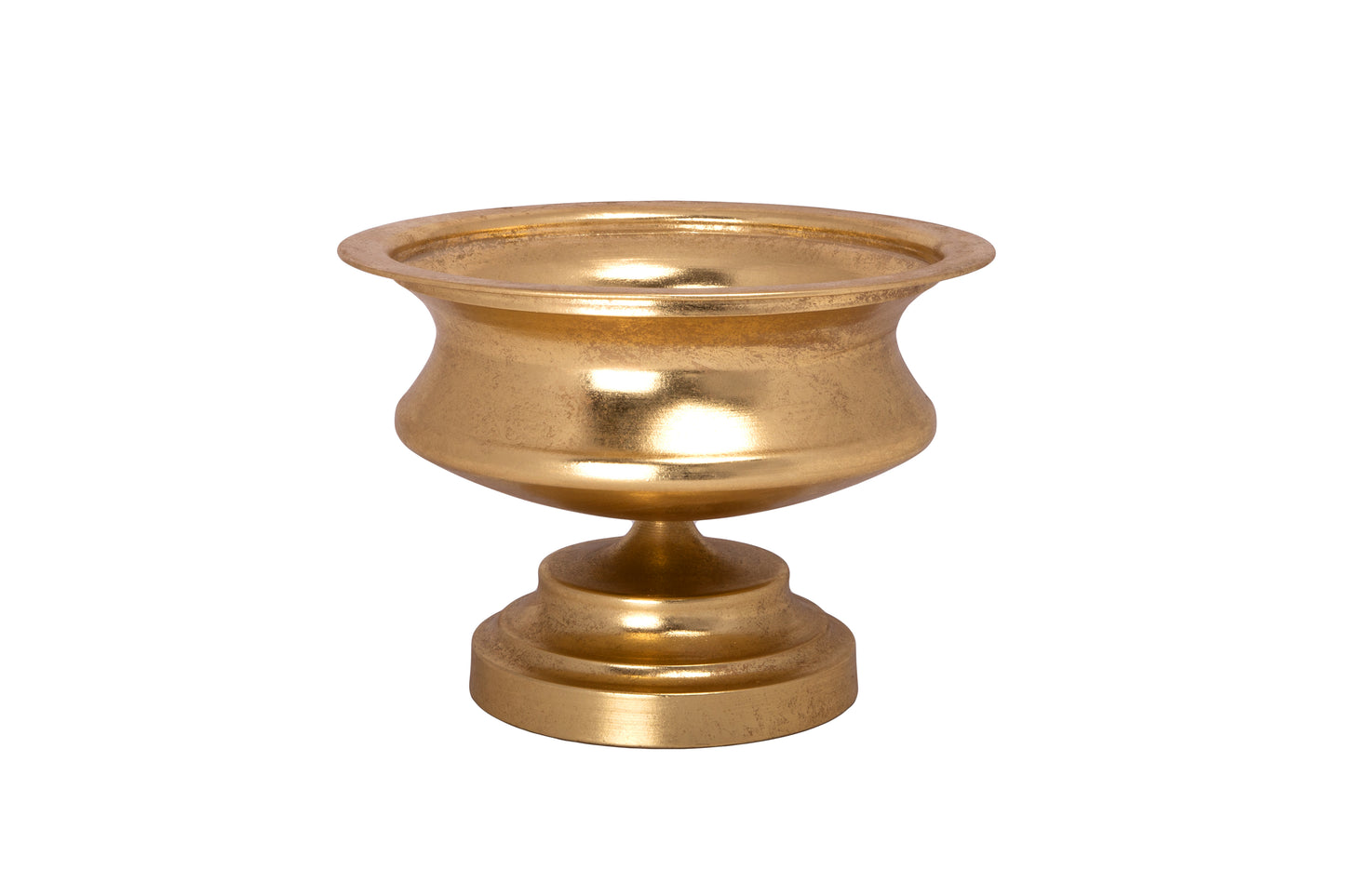 Metal Planter Gold-7.75"H
