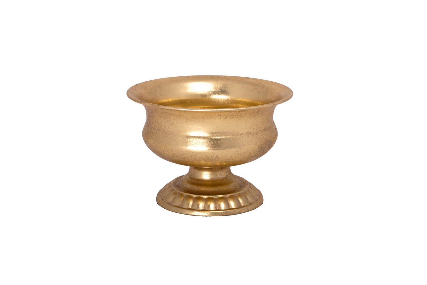 Metal Planter Gold-6.50"H
