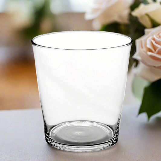 Briony Clear Glass Angular Cube Vase