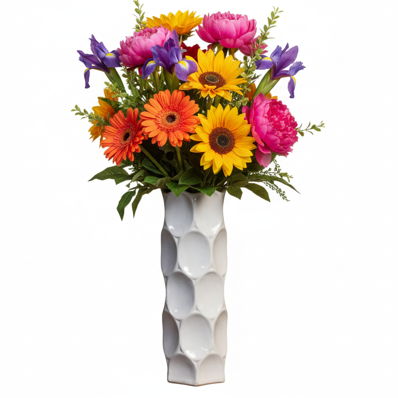 Jaselle Dimpled Ceramic Vase