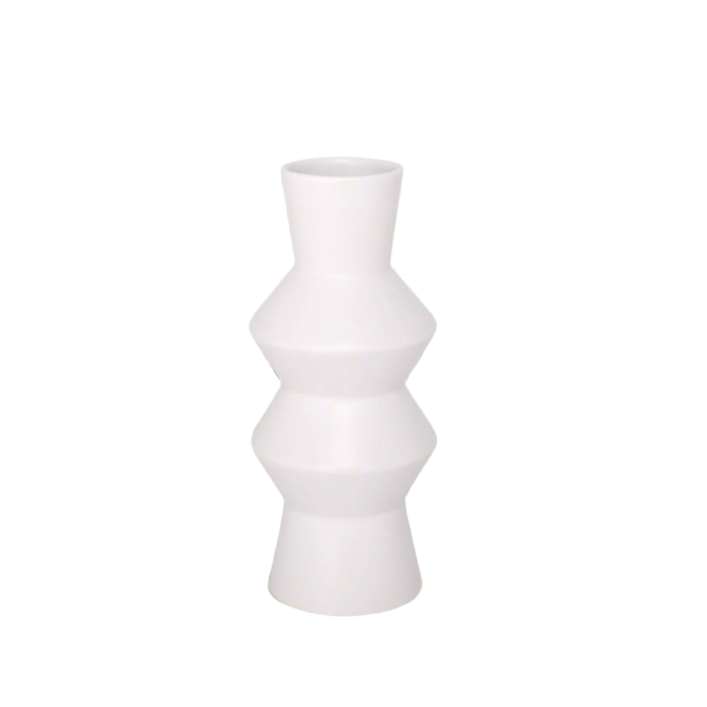 Cyrene Double Saucer Design Ceramic Vase