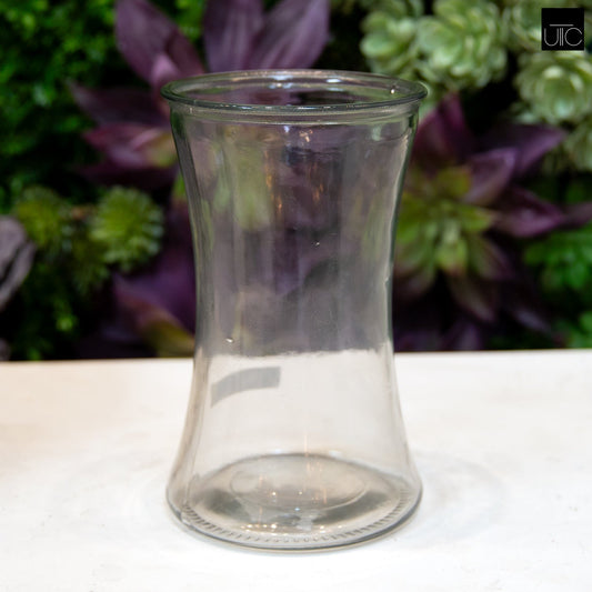 Lyra Elegant Glass Vase in Clear Color with background