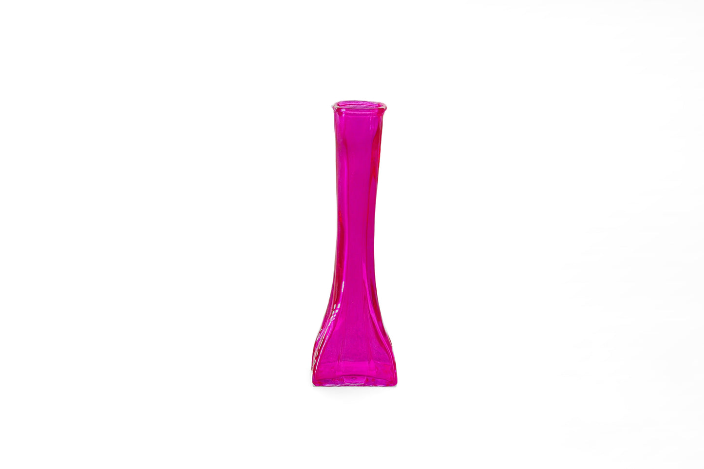 Square Bud Vase Pink-8.50"H-Urban Trends Collection-Urban Trends Collection