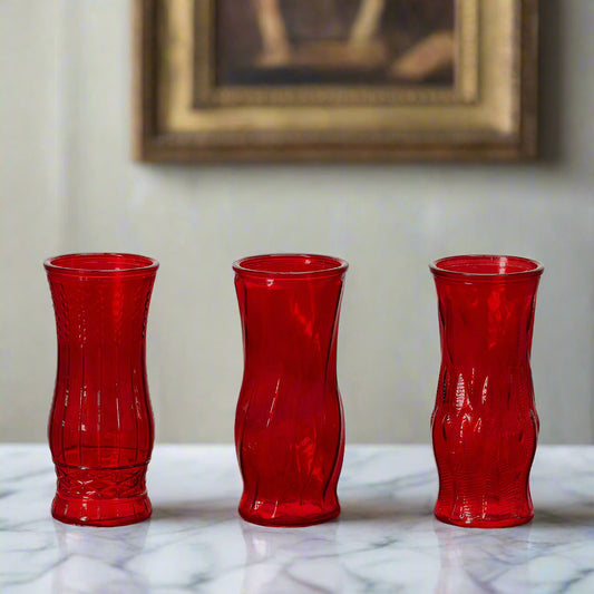 Quara Classic Machine Made Glass Vase – Set of 3