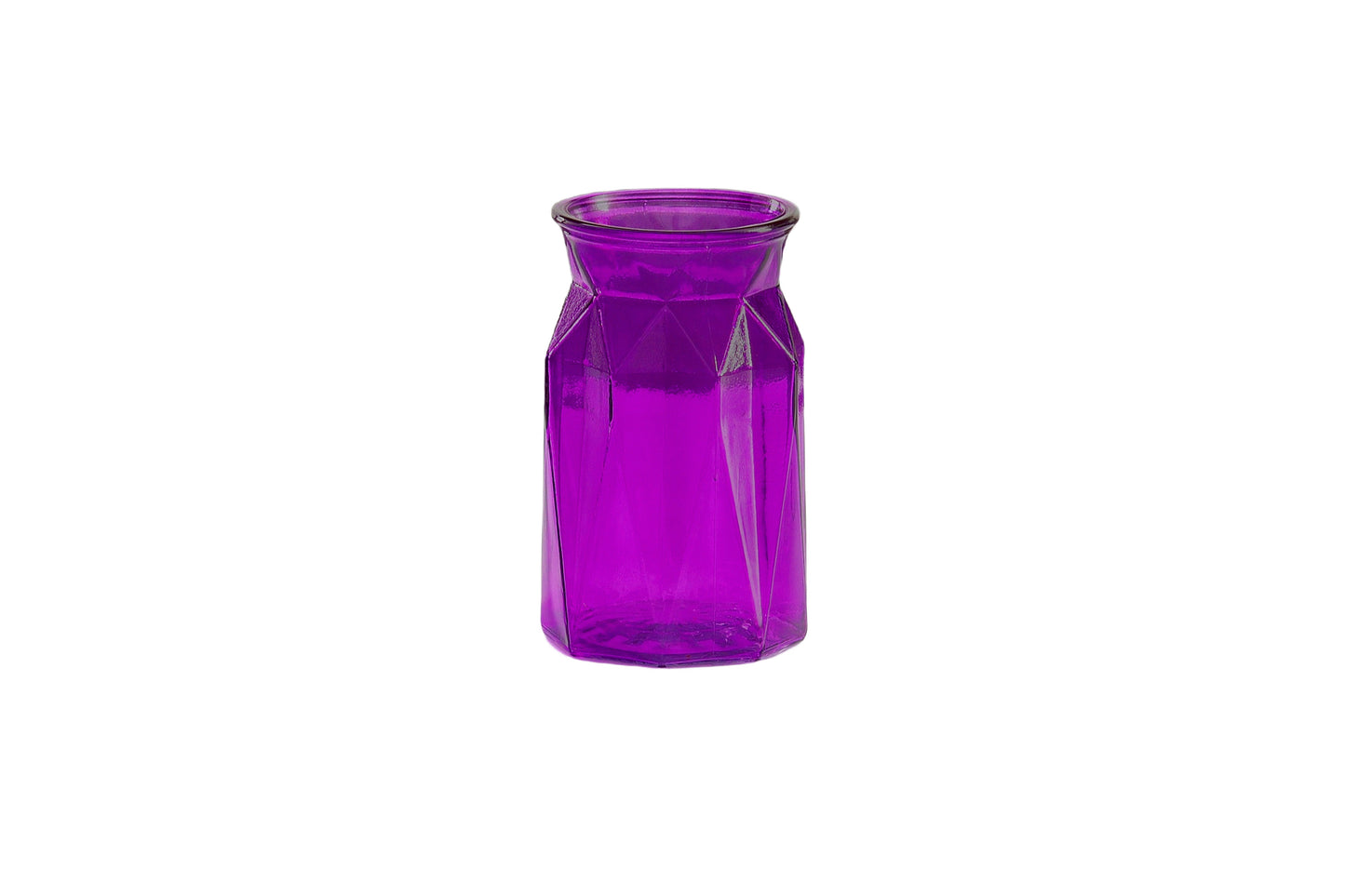 Ava Clear Glass Vase-Urban Trends Collection-Purple-Urban Trends Collection