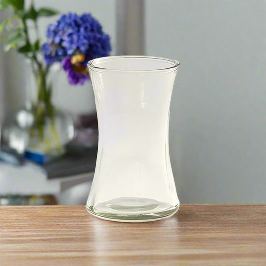 Zyra Clear Glass Gathering Vase
