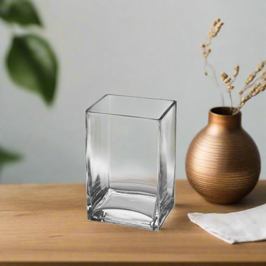 Harriet Clear Glass Block Vase