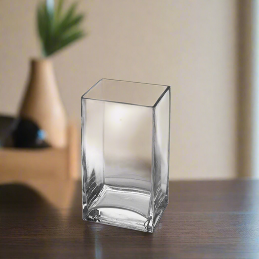 Harriet Clear Glass Block Vase