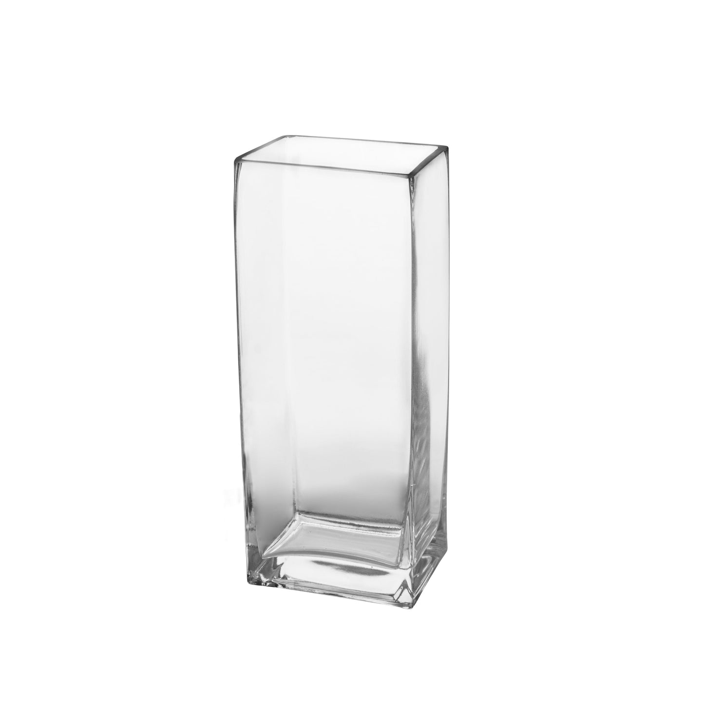 Rectangle Glass Vase-Urban Trends Collection-Clear-4x3x10-Urban Trends Collection