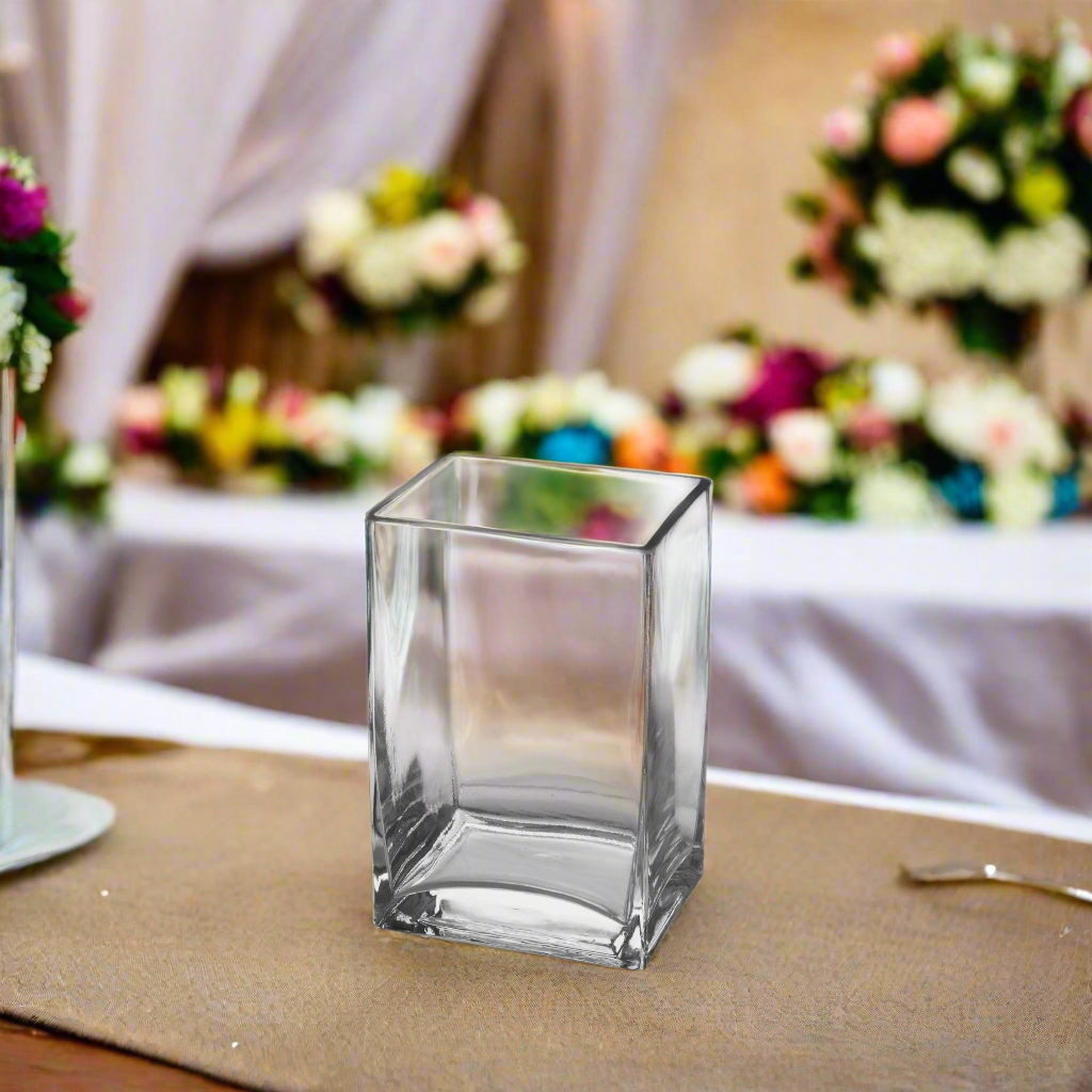 Joren Rectangle Clear Glass Vase