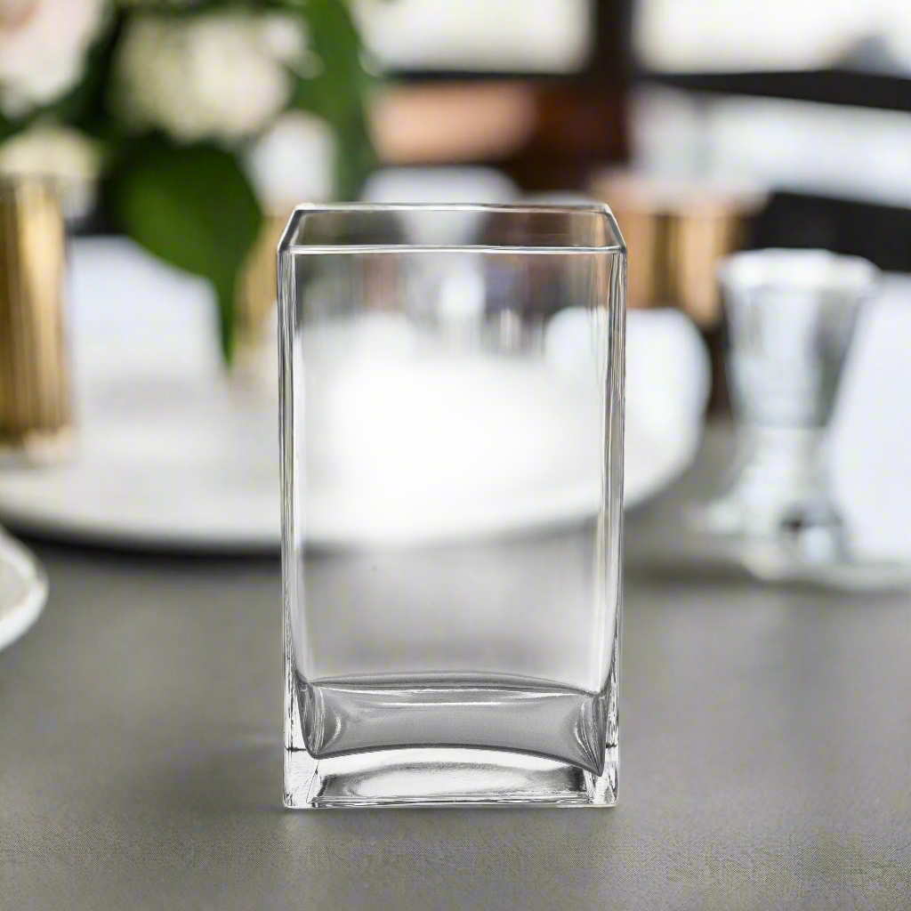 Nexa Clear Glass Block Vase